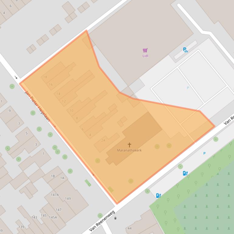 Kaart van postcodegebied 3702XL.