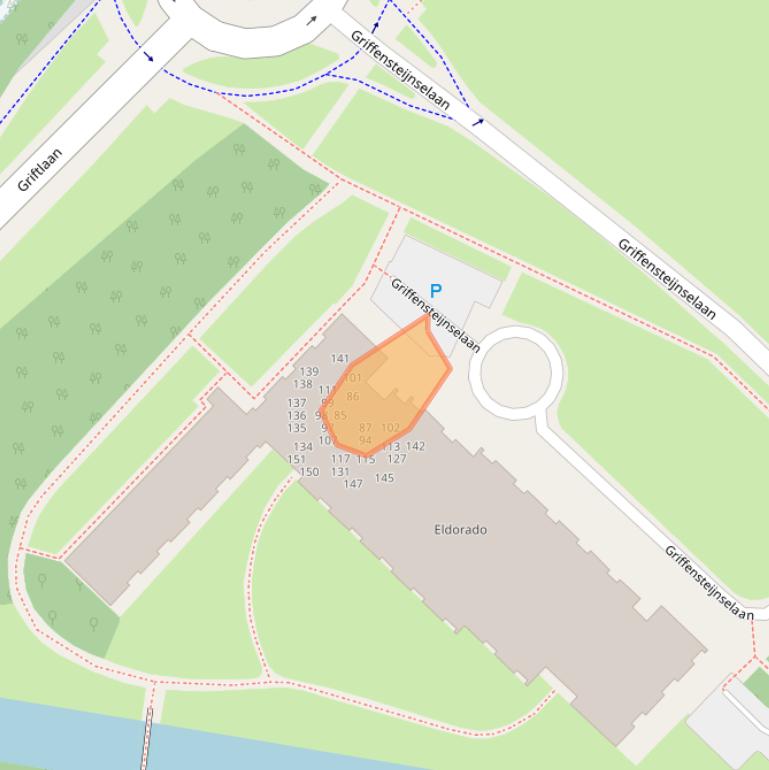 Kaart van postcodegebied 3703AV.