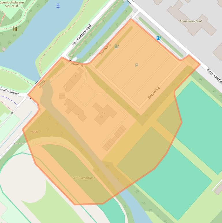 Kaart van postcodegebied 3703CH.