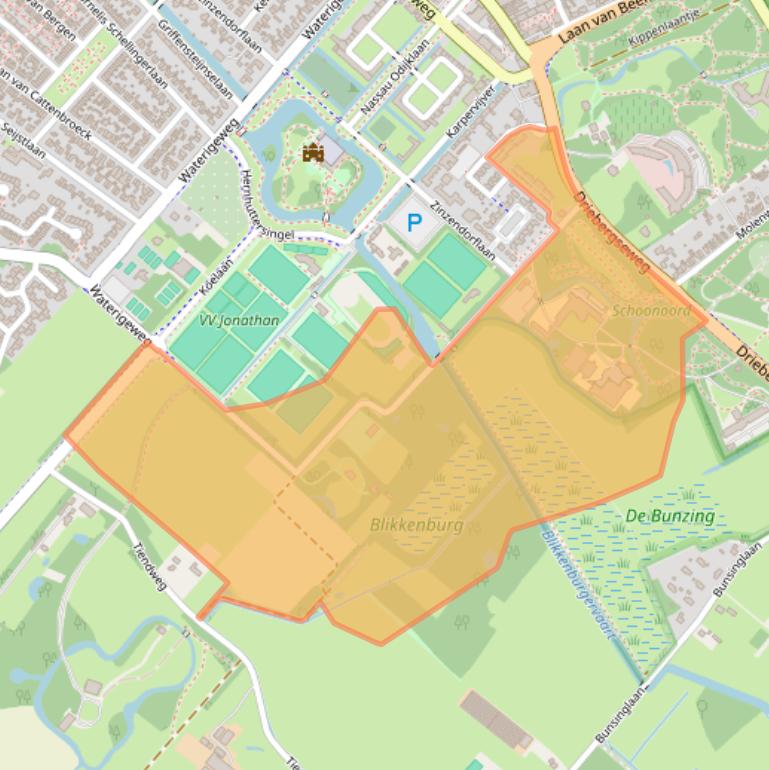 Kaart van postcodegebied 3703CV.