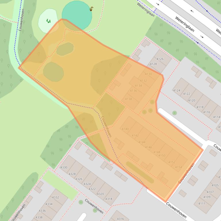 Kaart van postcodegebied 3703EC.