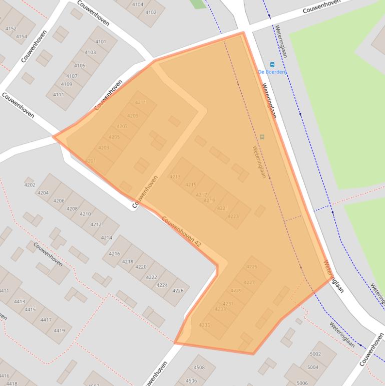 Kaart van postcodegebied 3703ED.