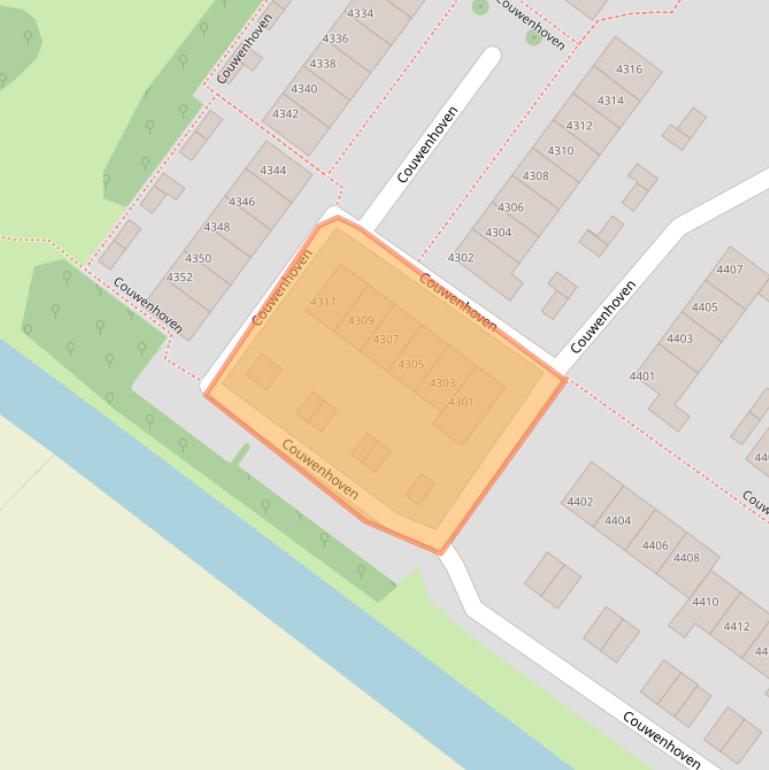 Kaart van postcodegebied 3703EG.