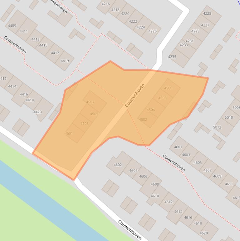 Kaart van postcodegebied 3703EL.