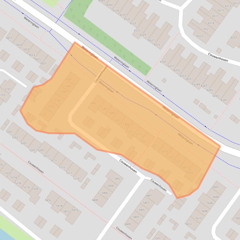 Kaart van postcodegebied 3703ES.