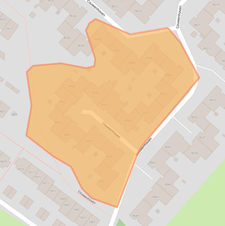 Kaart van postcodegebied 3703GE.