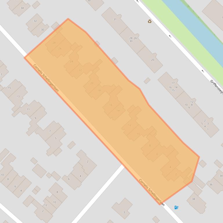 Kaart van postcodegebied 3703SG.