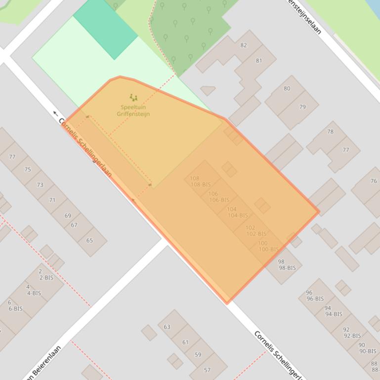 Kaart van postcodegebied 3703SL.