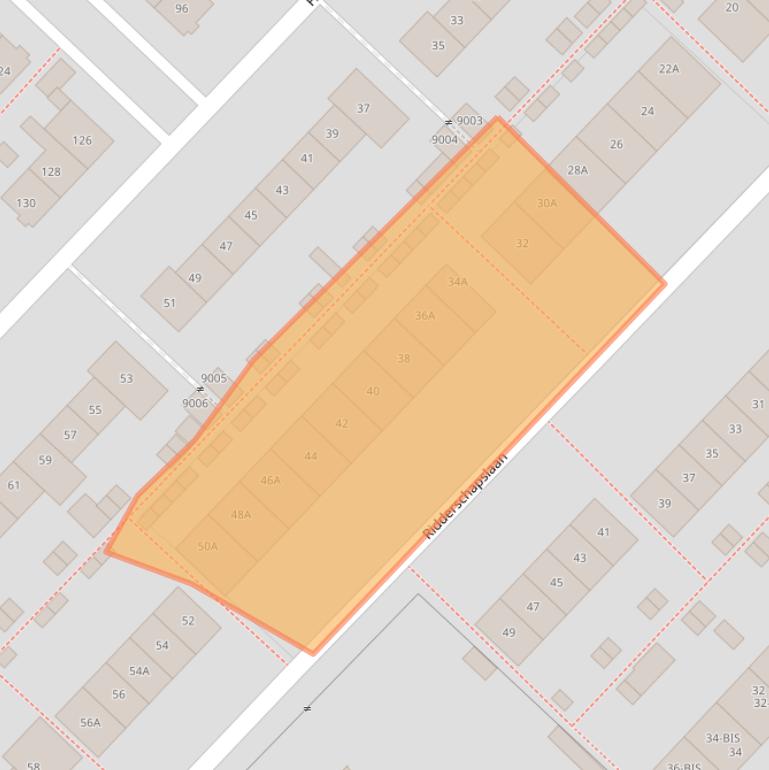 Kaart van postcodegebied 3703SP.