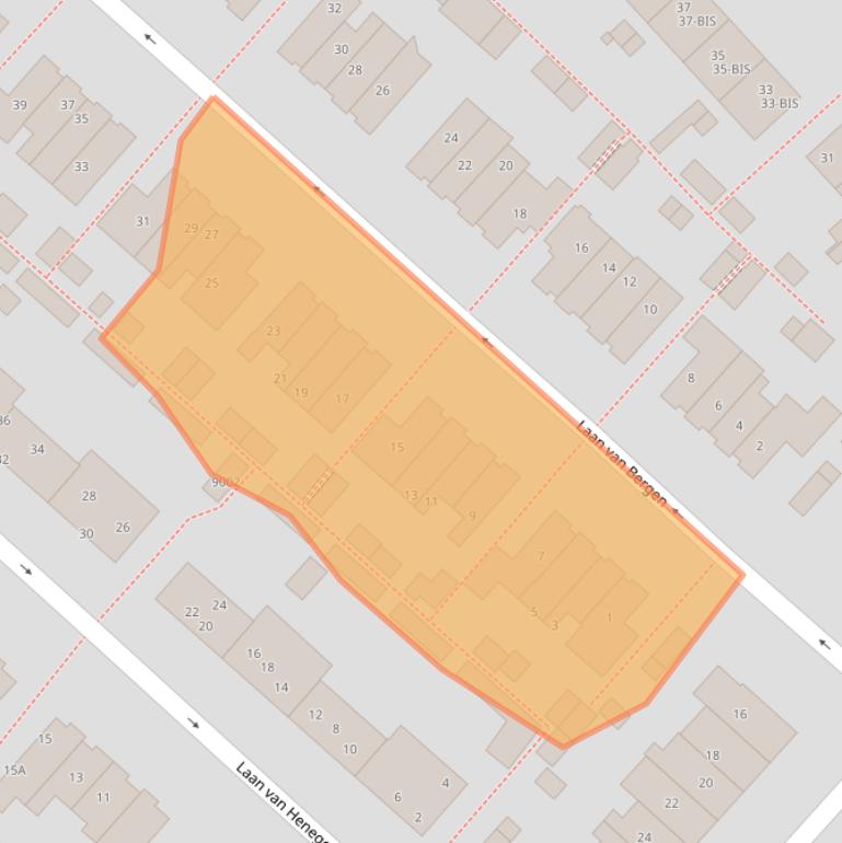 Kaart van postcodegebied 3703TG.