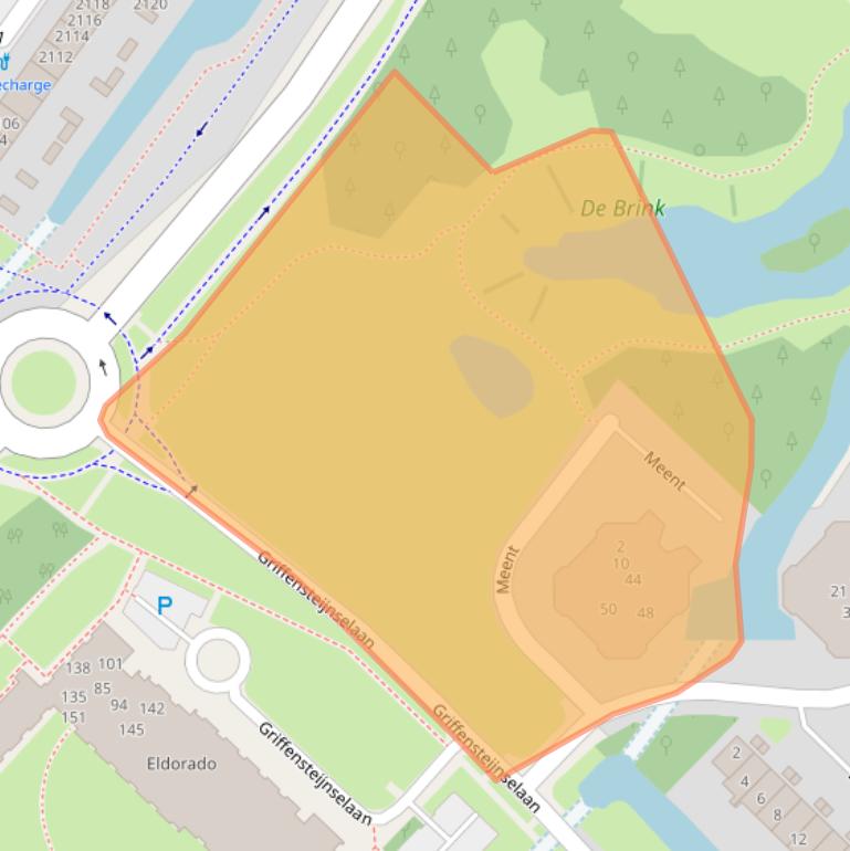 Kaart van postcodegebied 3703TM.