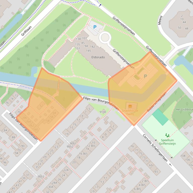 Kaart van postcodegebied 3703XC.