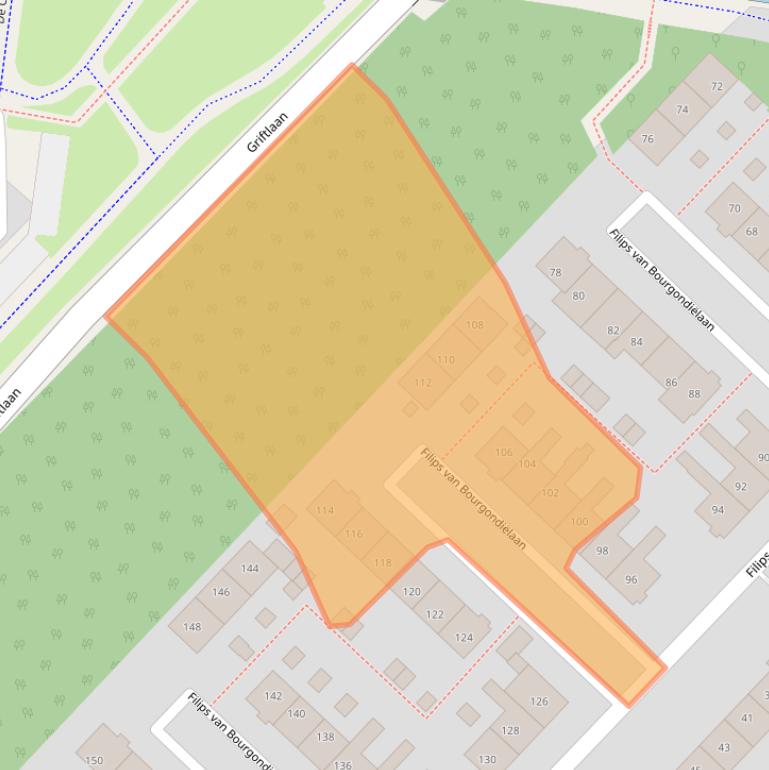 Kaart van postcodegebied 3703XE.