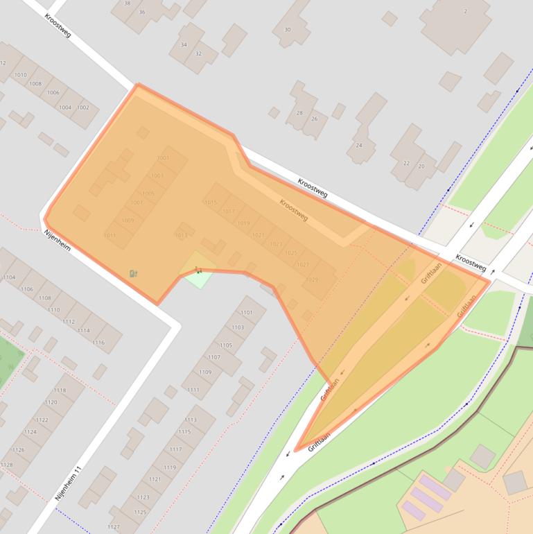 Kaart van postcodegebied 3704AA.