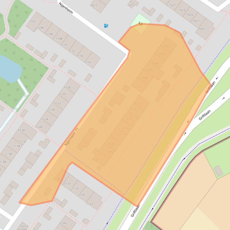 Kaart van postcodegebied 3704AC.