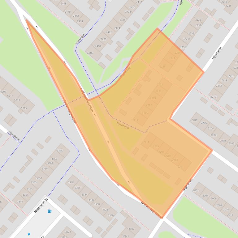 Kaart van postcodegebied 3704AL.