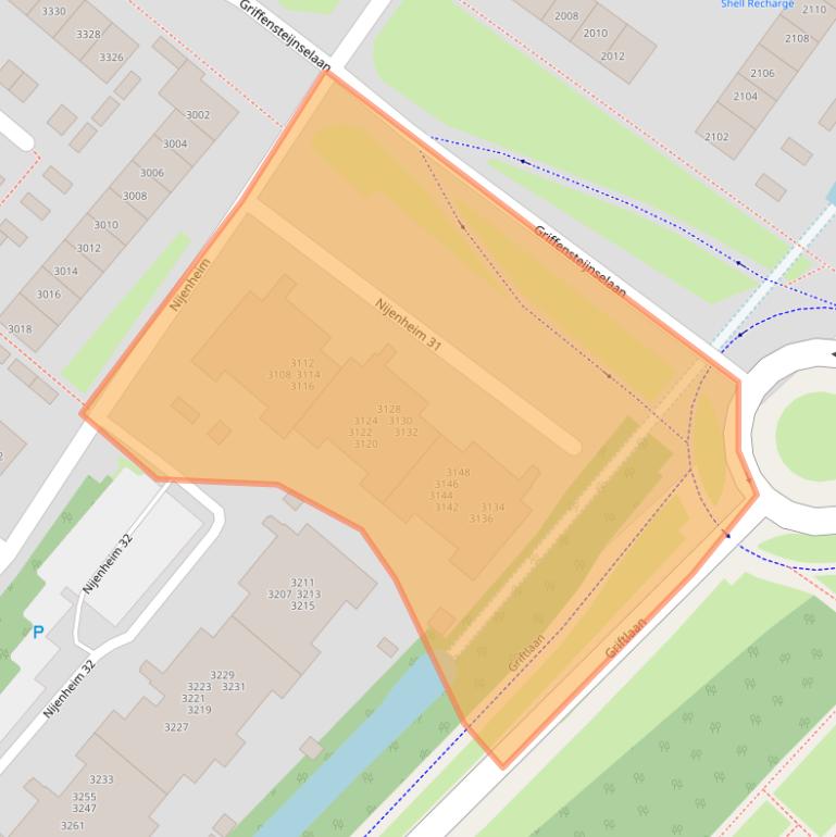 Kaart van postcodegebied 3704AT.