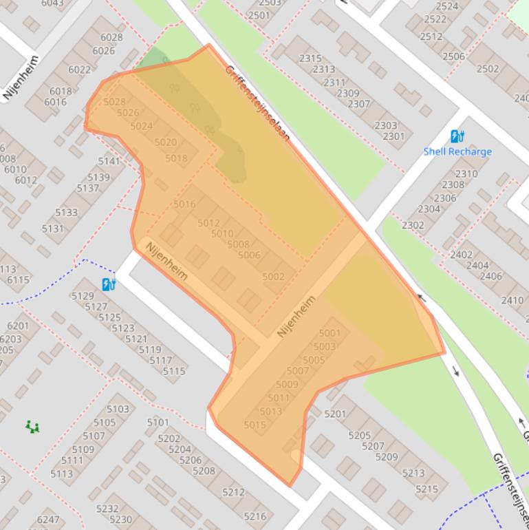 Kaart van postcodegebied 3704BA.