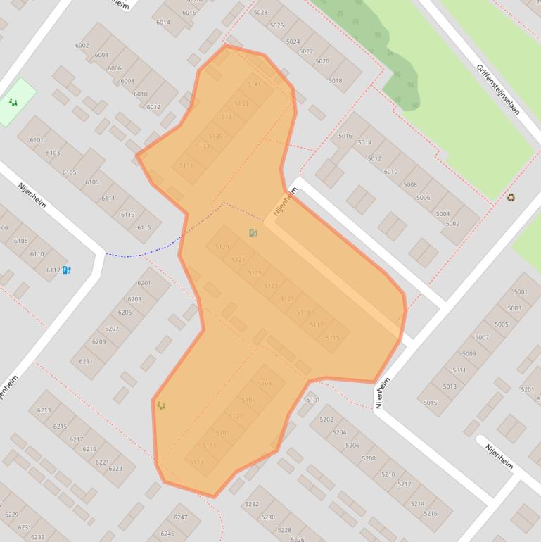 Kaart van postcodegebied 3704BB.