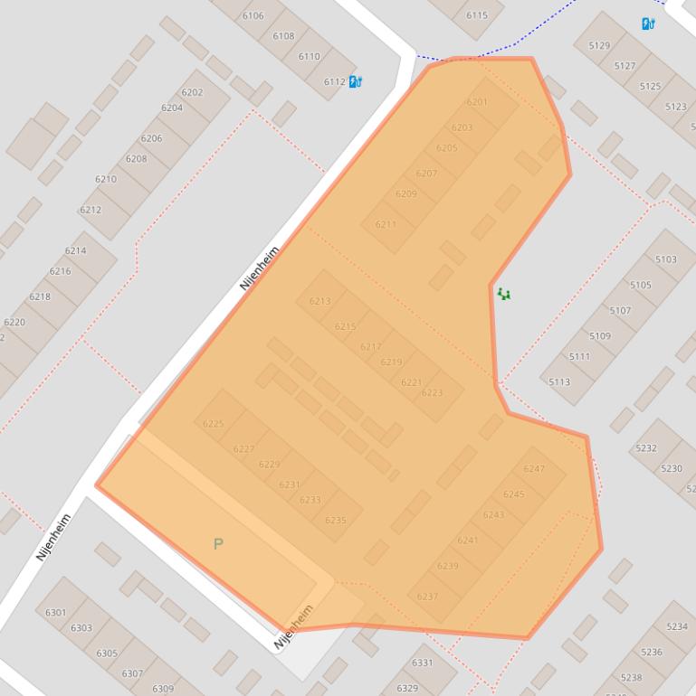 Kaart van postcodegebied 3704BJ.