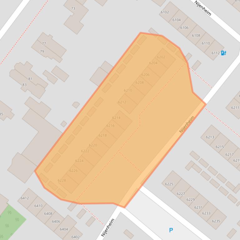 Kaart van postcodegebied 3704BK.