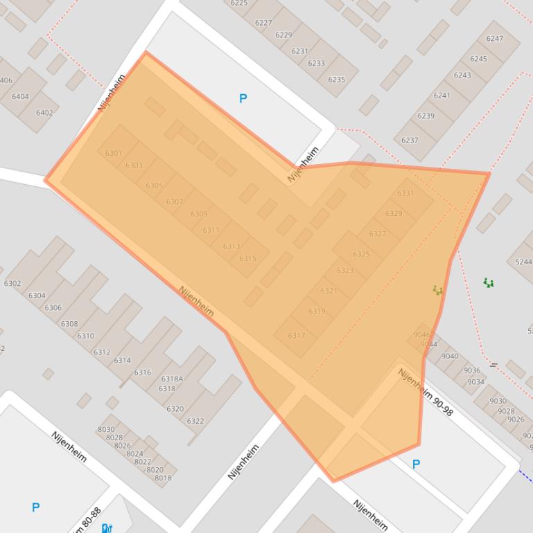 Kaart van postcodegebied 3704BL.