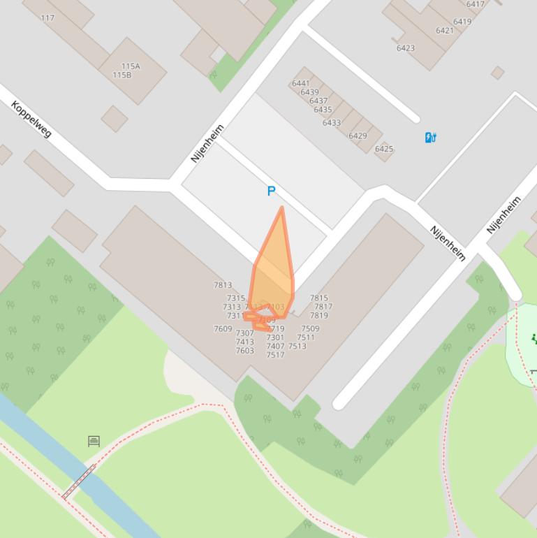 Kaart van postcodegebied 3704BS.