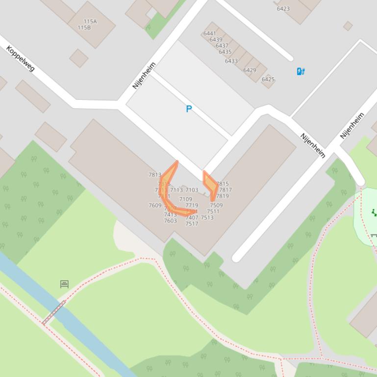 Kaart van postcodegebied 3704BV.