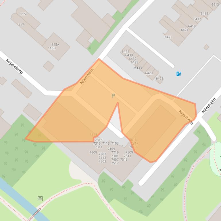 Kaart van postcodegebied 3704CB.