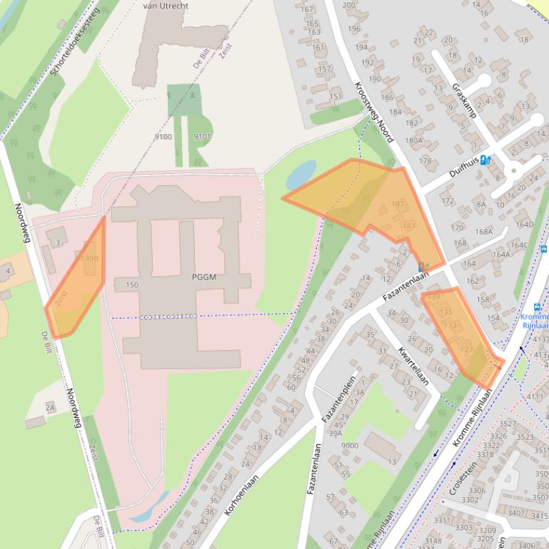 Kaart van postcodegebied 3704DV.