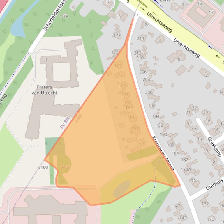 Kaart van postcodegebied 3704DW.