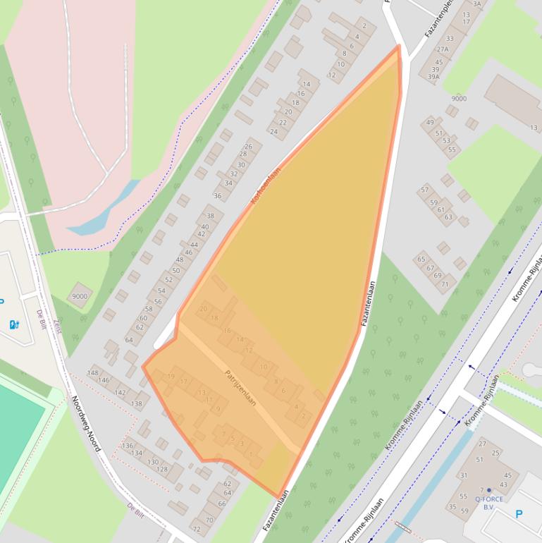 Kaart van postcodegebied 3704EP.