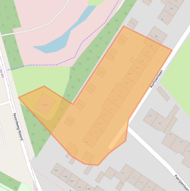 Kaart van postcodegebied 3704ES.