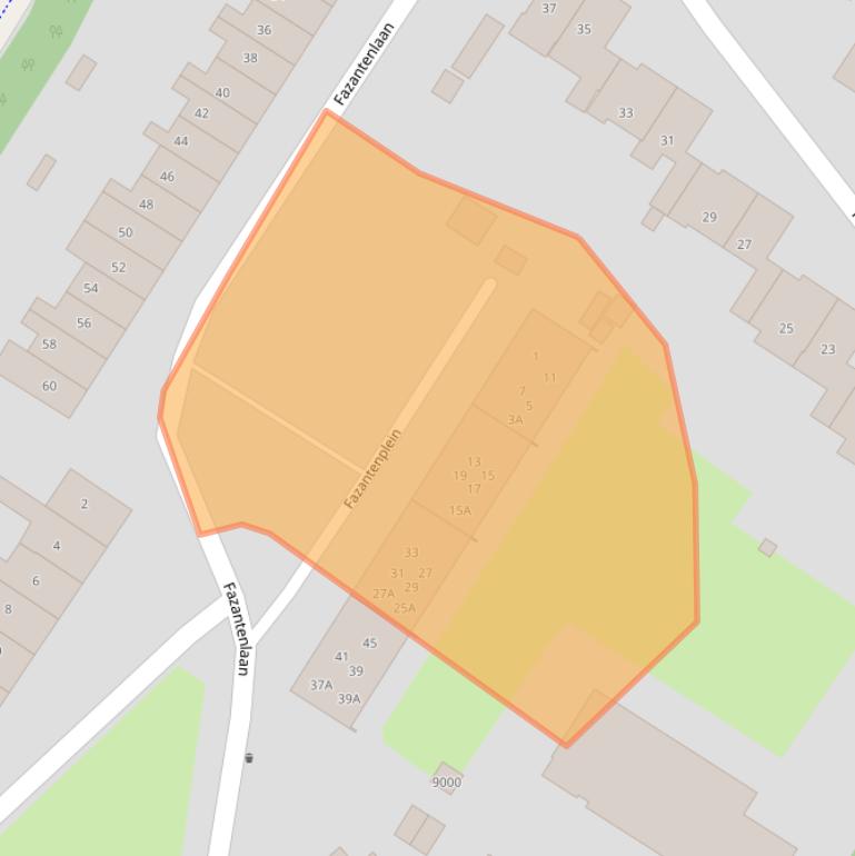 Kaart van postcodegebied 3704EV.