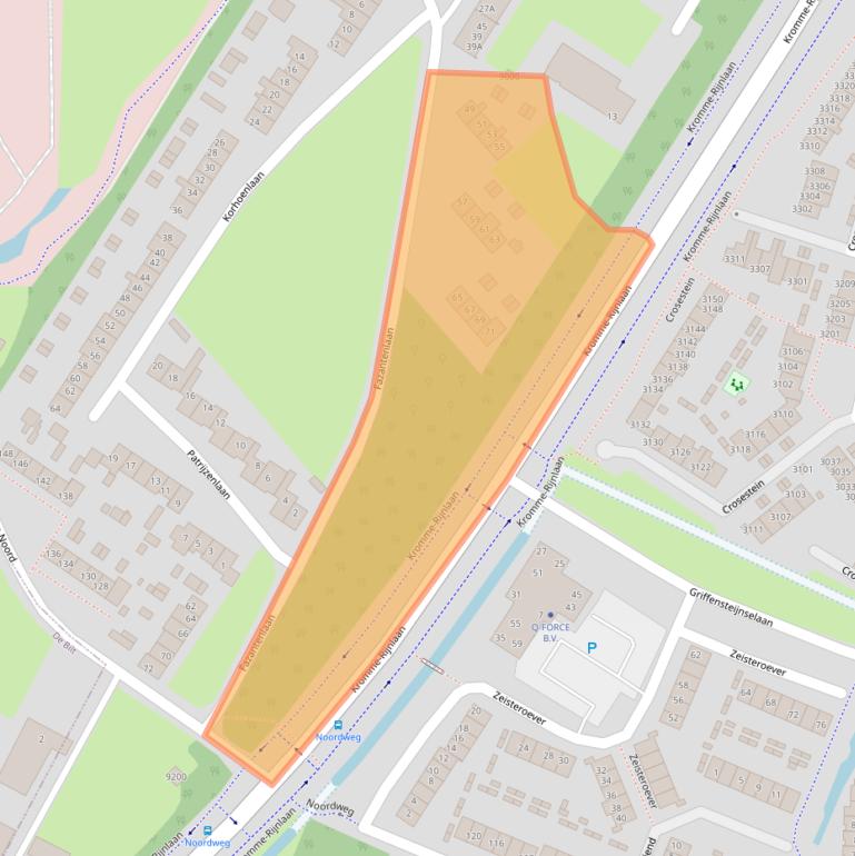 Kaart van postcodegebied 3704EX.