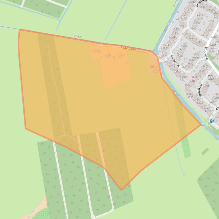 Kaart van postcodegebied 3704GC.