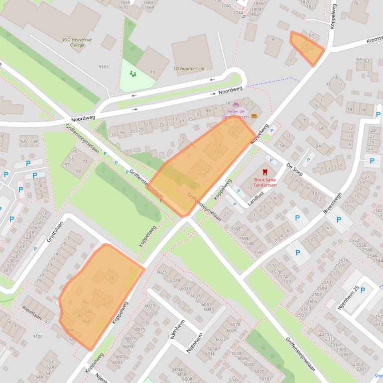 Kaart van postcodegebied 3704GH.