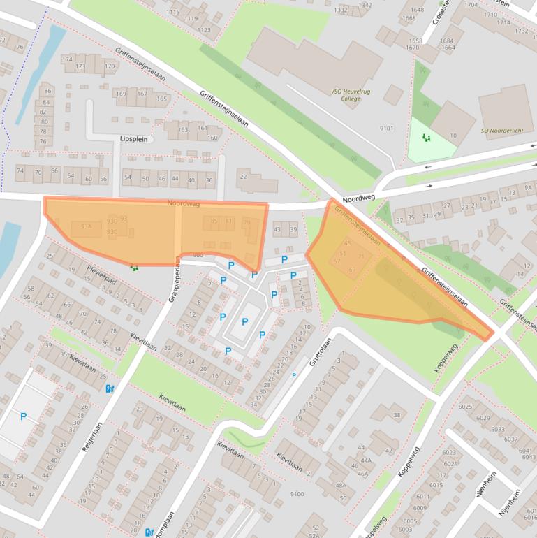 Kaart van postcodegebied 3704GL.