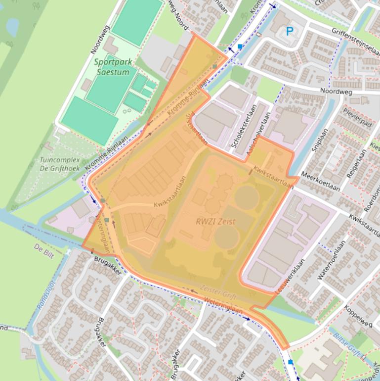 Kaart van postcodegebied 3704GS.