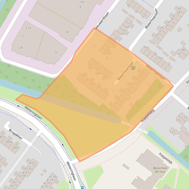 Kaart van postcodegebied 3704GV.