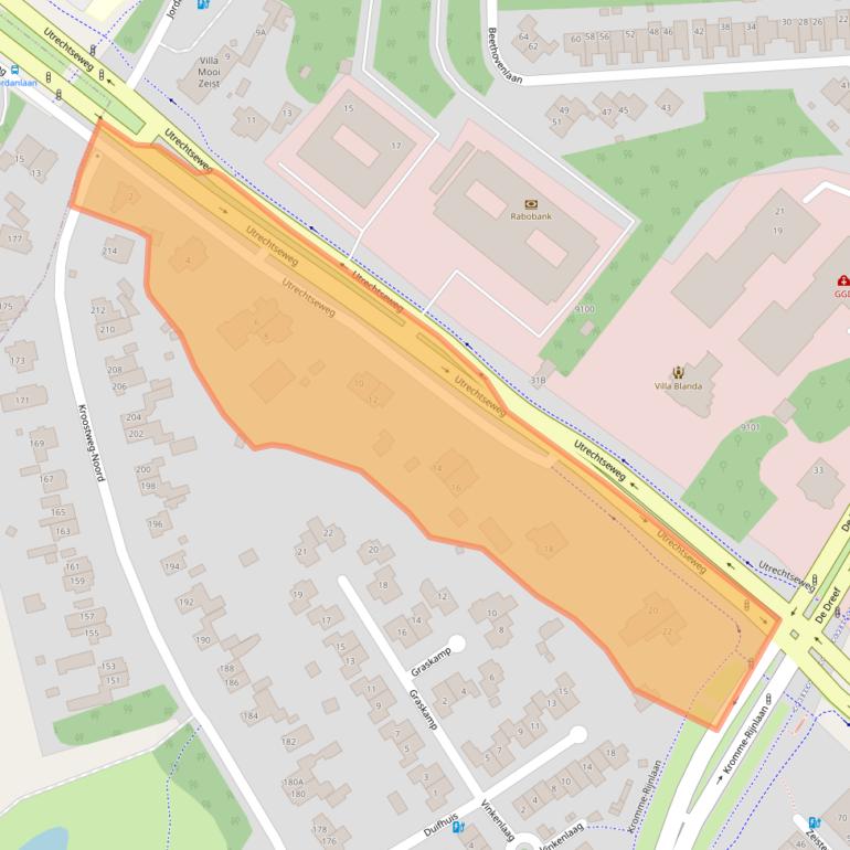 Kaart van postcodegebied 3704HC.