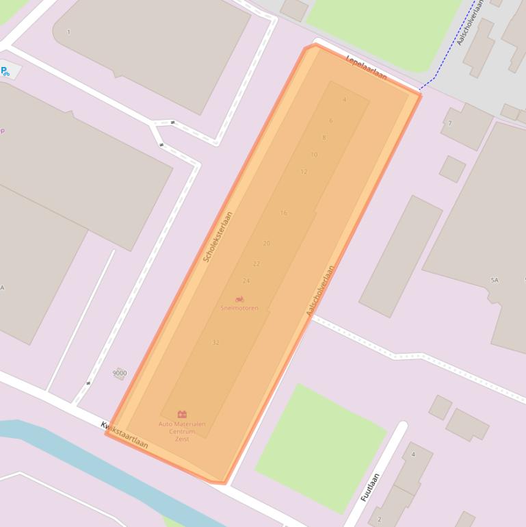 Kaart van postcodegebied 3704HN.