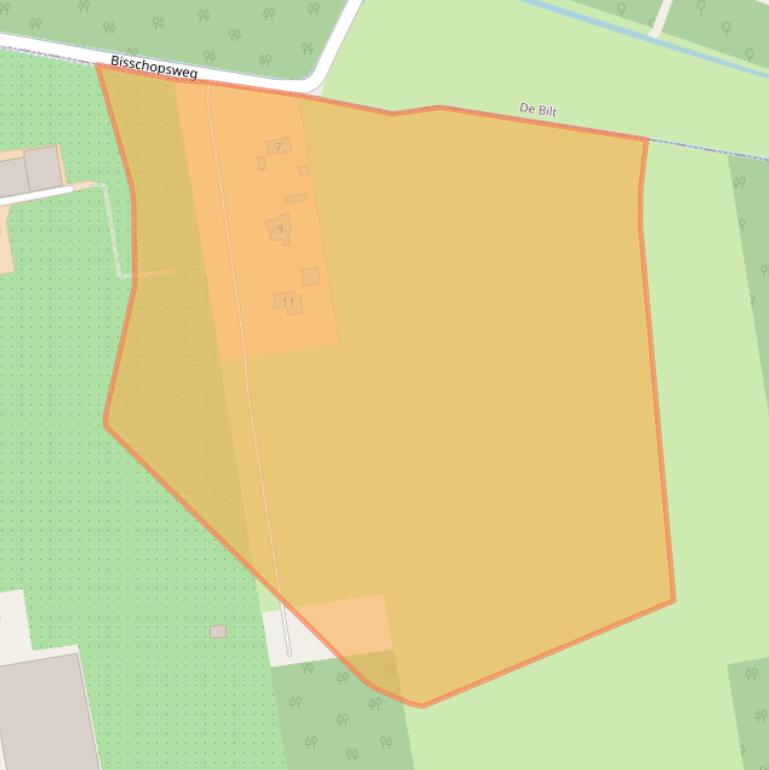 Kaart van postcodegebied 3704JE.