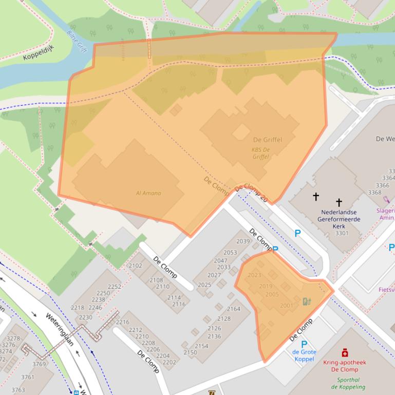 Kaart van postcodegebied 3704KC.