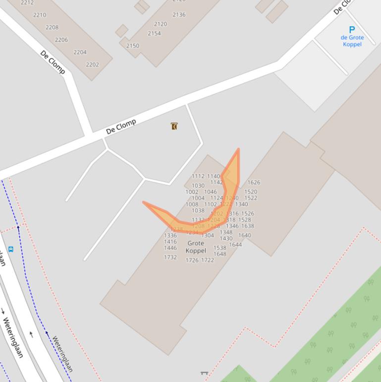 Kaart van postcodegebied 3704KL.