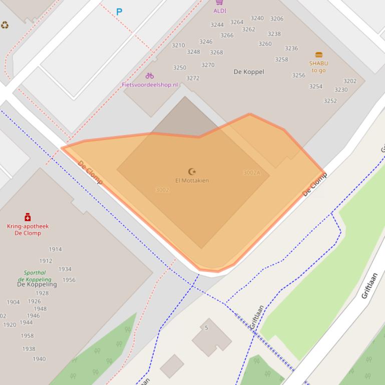 Kaart van postcodegebied 3704KX.