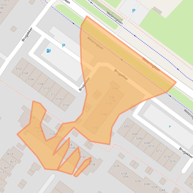 Kaart van postcodegebied 3704LB.
