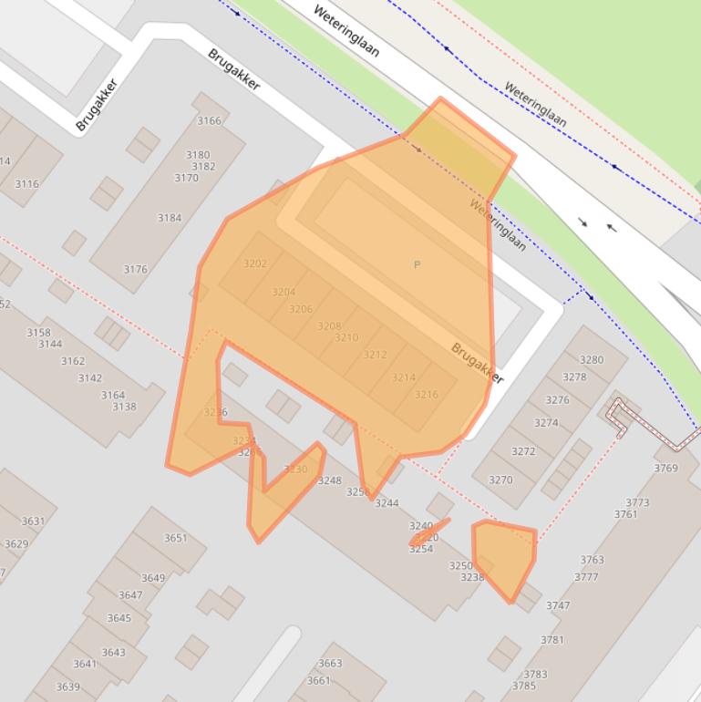 Kaart van postcodegebied 3704LC.