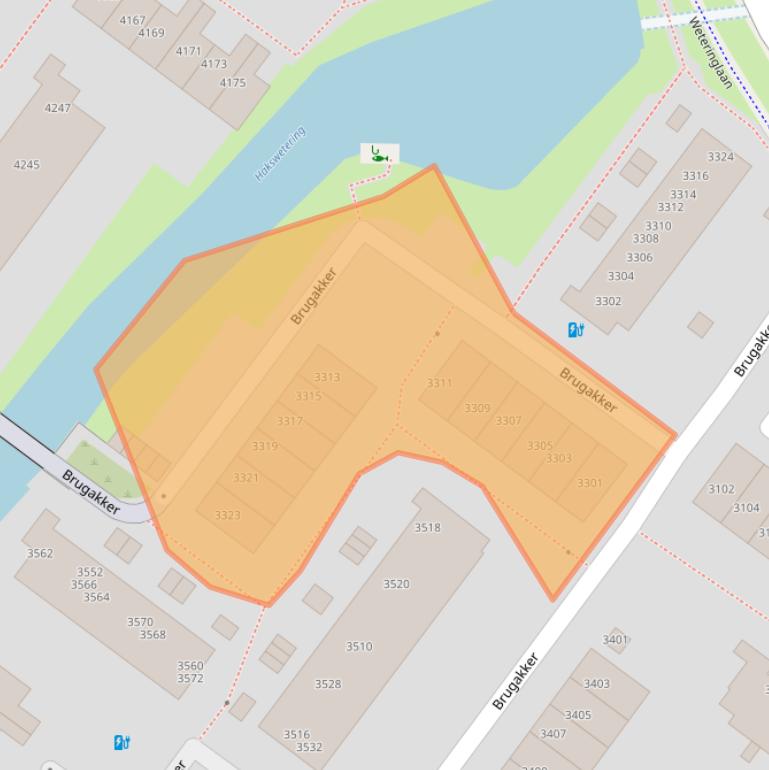 Kaart van postcodegebied 3704LE.