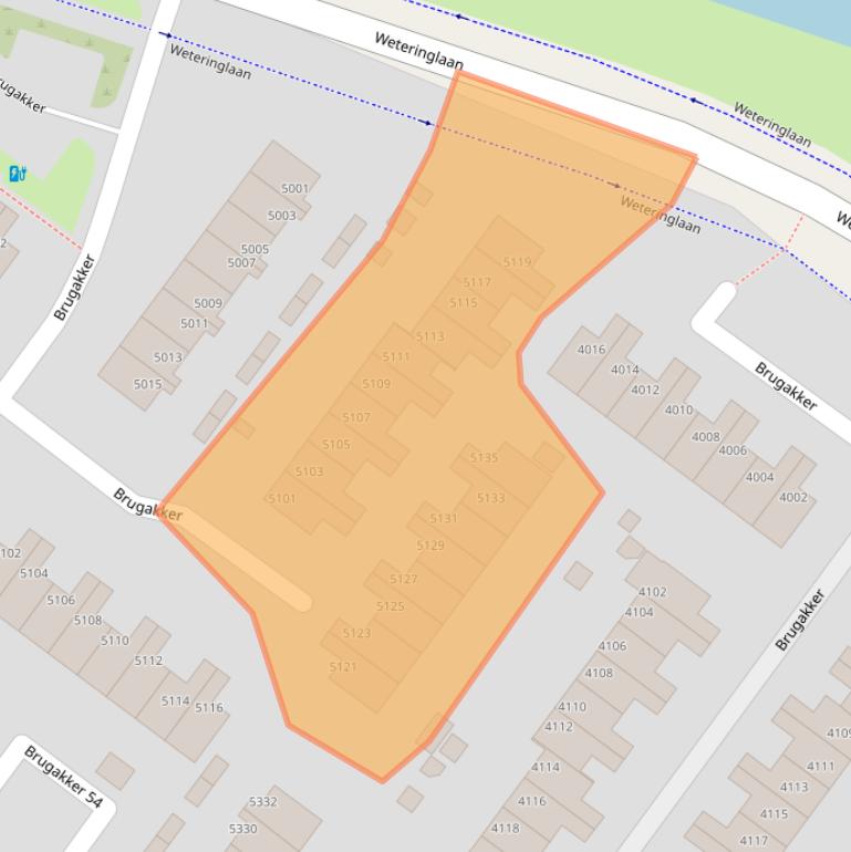 Kaart van postcodegebied 3704MC.